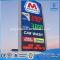 Led large size digital pylon sign board gas station sign